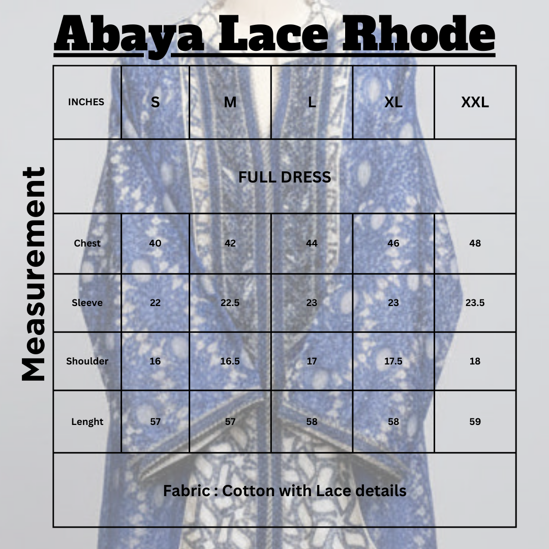 Abaya Lace Rhode
