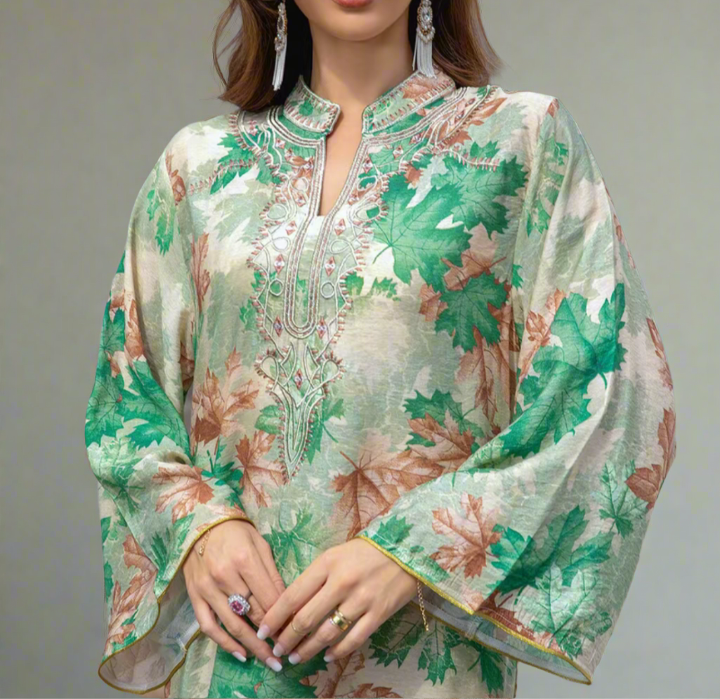 Caftan Green Leaves