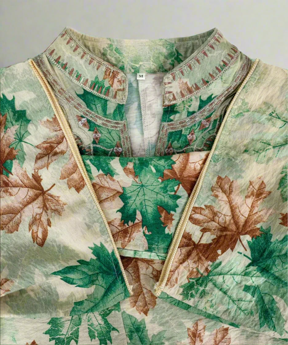 Caftan Green Leaves