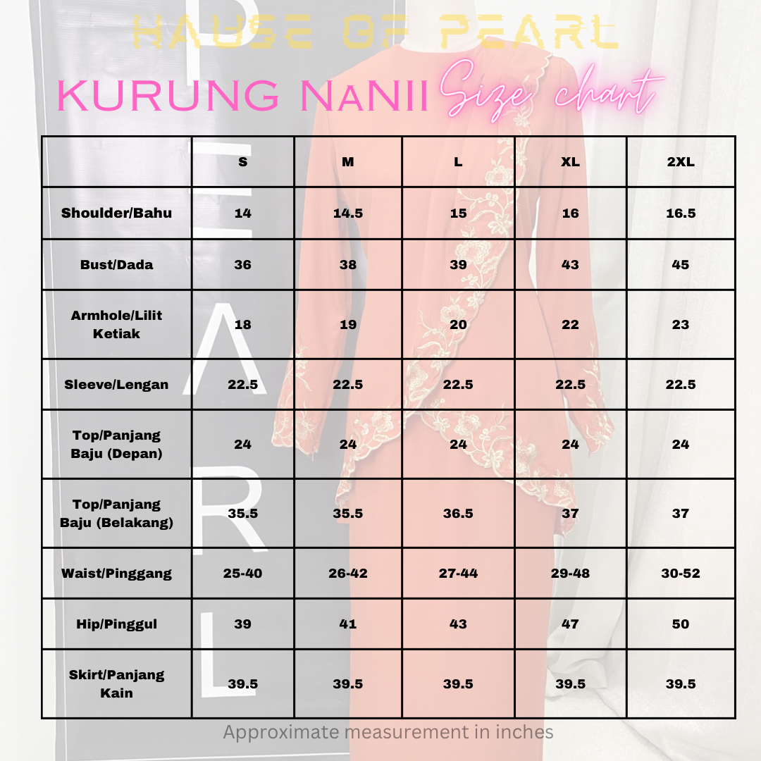 Kurung Nanii Sulam Moden