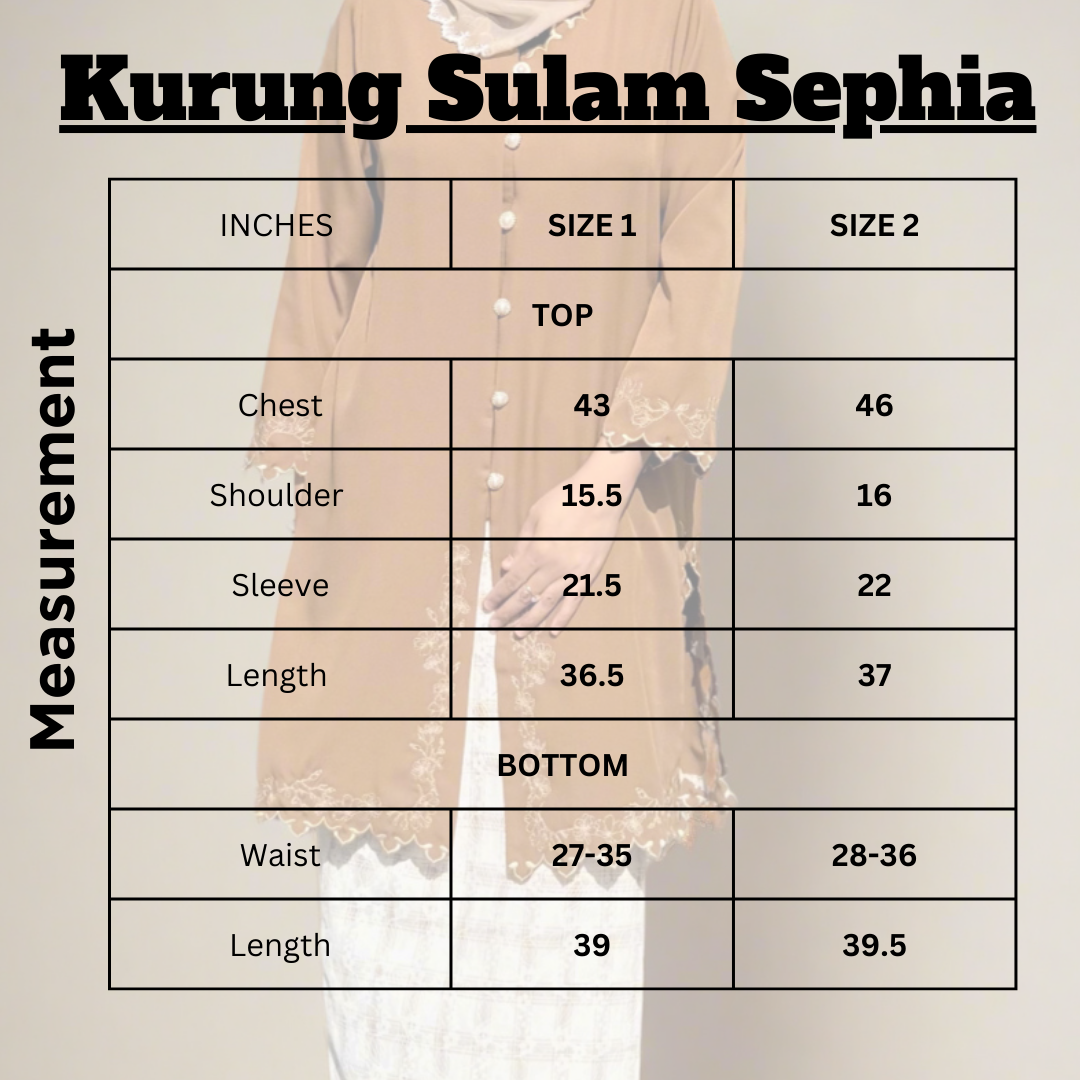 Kurung Sulam Sephia