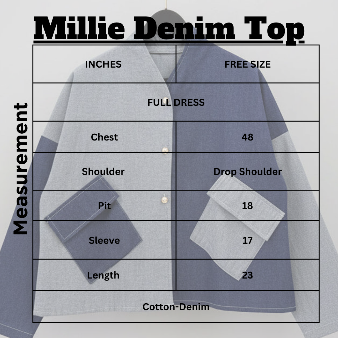 Millie Denim Top