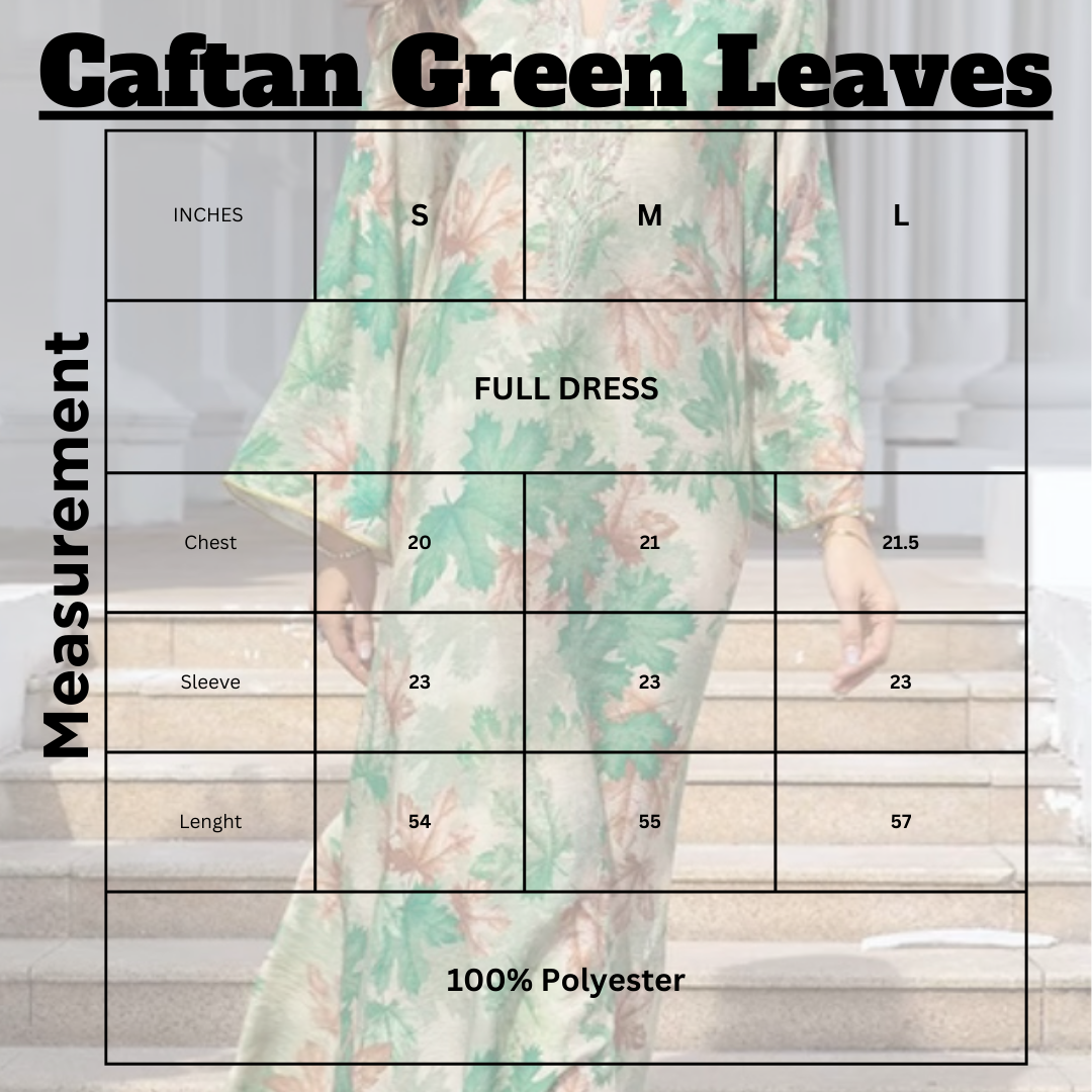 Caftan Green Leaves